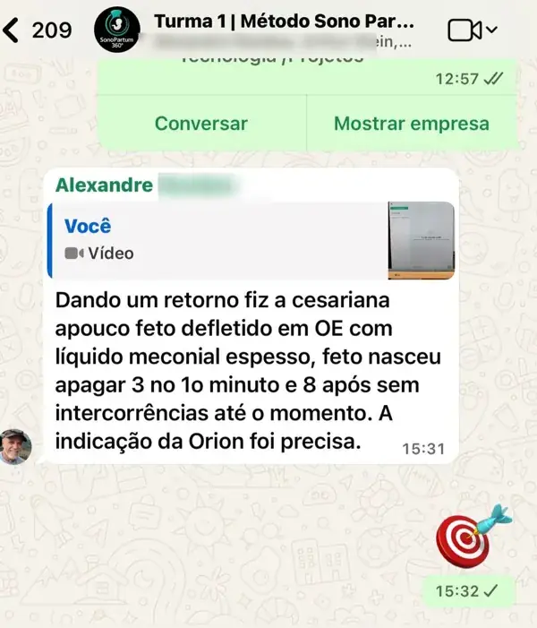 Depoimento de médico participante da imersão