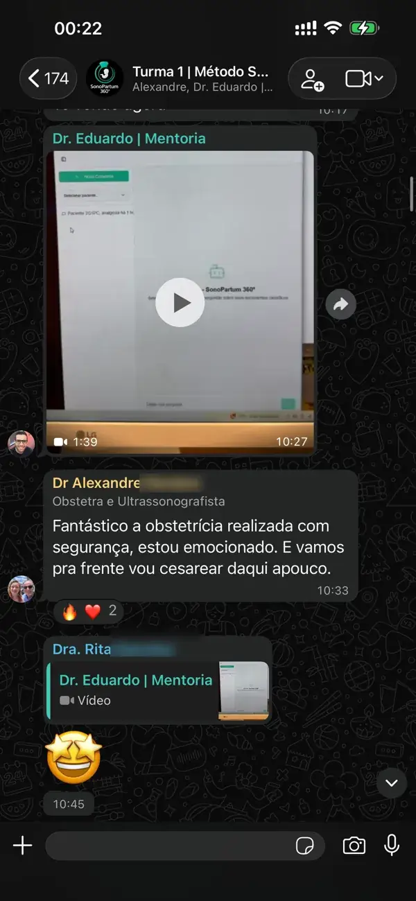 Depoimento de médico participante da imersão